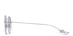 Eyepetizer Julien Unisex Round Sunglasses in Silver – Product Photo 3