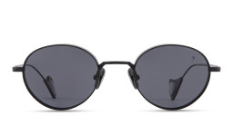 Shop Eyepetizer Alamillo Unisex Round Sunglasses in Black online.
