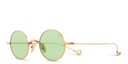 Eyepetizer Jeremy Unisex Round Sunglasses in Gold – Product Photo 2