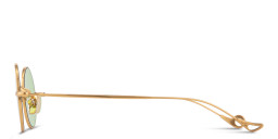 Eyepetizer Jeremy Unisex Round Sunglasses in Gold – Product Photo 3