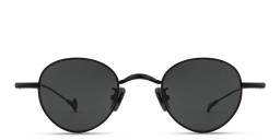 Shop Eyepetizer Clint Unisex Round Sunglasses in Black online.