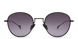 Eyepetizer Alen Unisex Round Sunglasses in Black – Product Photo 1