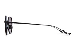 Eyepetizer Alen Unisex Round Sunglasses in Black – Product Photo 3