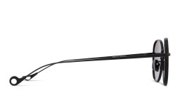 Eyepetizer Alen Unisex Round Sunglasses in Black – Product Photo 4