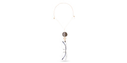 EYESONOFF Sassi Unisex Glasses Necklace in Brown – Product Photo 3