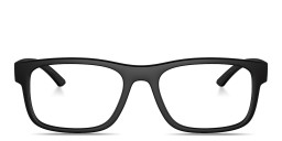 Shop Prada Linea Rossa Rectangle Eyeglasses in Black online.