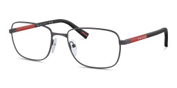 Prada Linea Rossa Wide Square Eyeglasses in Gunmetal – Product Photo 2