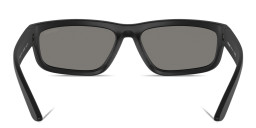 Shop Prada Linea Rossa Rectangle Sunglasses in Black online.
