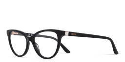 Guess Rhinestone Cat-Eye Eyeglasses in Black – Product Photo 2