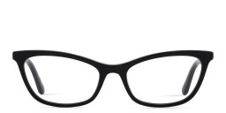 Guess Engraved Logo Rectangle Eyeglasses in Black – Product Photo 1