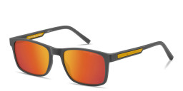 Shop Tommy Hilfiger Logo Lettering Rectangle Sunglasses in Grey online.