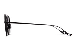 Shop Eyepetizer Build Unisex Round Sunglasses in Black online.