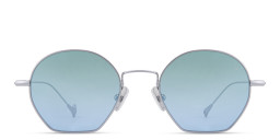 Eyepetizer Triomphe Unisex Irregular Sunglasses in Silver – Product Photo 1