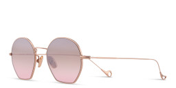 Eyepetizer Triomphe Unisex Irregular Sunglasses in Rose Gold – Product Photo 2