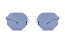 Eyepetizer Van Unisex Irregular Sunglasses in Silver – Product Photo 1