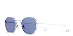 Eyepetizer Van Unisex Irregular Sunglasses in Silver – Product Photo 2