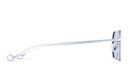 Eyepetizer Van Unisex Irregular Sunglasses in Silver – Product Photo 4