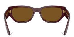 تسوق نظارات شمسية مستطيلة بشعار العلامة فوغ آيوير بلون عنابي أونلاين.