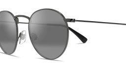 Shop Maui Jim Pūkaua Round Sunglasses in Silver online.