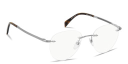 Shop DAVID BECKHAM Talisman Rimless Panthos Eyeglasses in Ruthenium online.