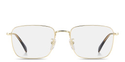 Shop DAVID BECKHAM Talisman Square Eyeglasses in Gold online.