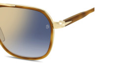 Shop DAVID BECKHAM Talisman Square Sunglasses in Havana online.