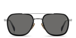 Shop DAVID BECKHAM Talisman Aviator Sunglasses in Black online.