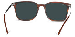 Shop Hugo Boss Logo-Engraved Square Sunglasses in Brown online.