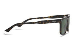 Polaroid Logo Lettering Rectangle Sunglasses in Havana – Product Photo 3