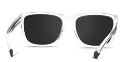 Polaroid Logo Lettering Unisex Rectangle Sunglasses in Clear – Product Photo 4