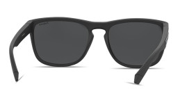 Polaroid Logo Lettering Unisex Rectangle Sunglasses in Black – Product Photo 4