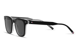 Tommy Hilfiger Flag Logo Square Sunglasses in Black – Product Photo 2