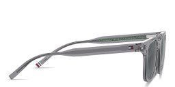 Tommy Hilfiger Flag Logo Square Sunglasses in Grey – Product Photo 3