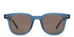 نظارات شمسية مربّعة بشعار العَلَم من تومي هيلفيغر بلون أزرق - صورة المنتج 1