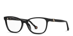 Carolina Herrera CH Logo Wide Rectangle Eyeglasses in Black – Product Photo 2