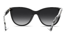 Shop Carolina Herrera CH Logo Cat-Eye Eyeglasses in Black online.