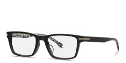 Shop Hugo Boss Rectangle Eyeglasses in Black online.
