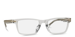 Hugo Boss Rectangle Eyeglasses in Grey – Product Photo 1