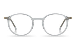 Hugo Boss Logo-Engraved Round Eyeglasses in Grey – Product Photo 2