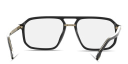 Shop Hugo Boss Wide Aviator Eyeglasses in Black online.