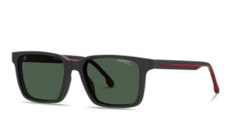 Carrera Embossed Logo Rectangle Eyeglasses in Black – Product Photo 2