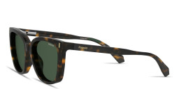 Polaroid Clip-On Wide Square Eyeglasses in Havana – Product Photo 2