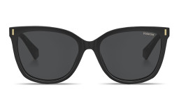 Polaroid Clip-On Wide Square Eyeglasses in Black – Product Photo 1