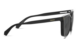 Polaroid Clip-On Wide Square Eyeglasses in Black – Product Photo 3