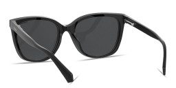 Polaroid Clip-On Wide Square Eyeglasses in Black – Product Photo 4