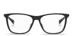 Polaroid Logo-Embossed Wide Rectangle Eyeglasses in Black – Product Photo 1