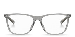 Polaroid Logo-Embossed Wide Rectangle Eyeglasses in Grey – Product Photo 1