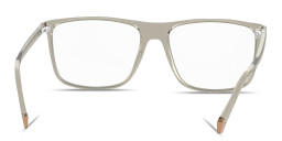 Shop Polaroid Logo Signature Wide Rectangle Eyeglasses in Beige online.