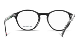 Tommy Hilfiger Flag Logo Panthos Eyeglasses in Black – Product Photo 4