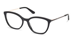 Guess Logo Lettering Cat-Eye Eyeglasses in Black – Product Photo 2